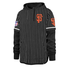 San Francisco Giants '47 Pinstripe Double Header Pullover Hoodie - MLB