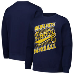 Milwaukee Brewers Stitches Lightweight Crew Sweatshirt - MLB
