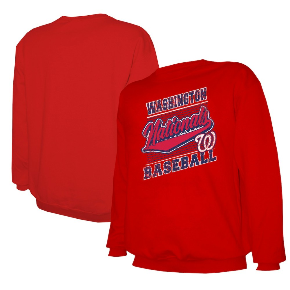 Washington Nationals Stitches Lightweight Crew Sweatshirt - MLB