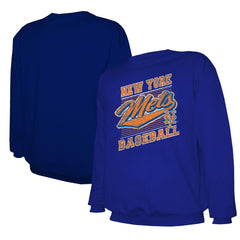 New York Mets Stitches Lightweight Crew Sweatshirt - MLB