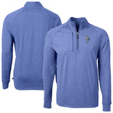 Kansas City Royals Cutter & Buck Adapt Eco Knit Heather Quarter-Zip Pullover Top - MLB