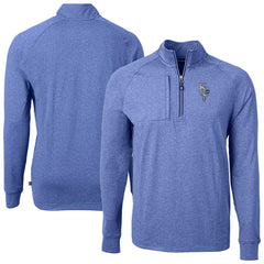 Kansas City Royals Cutter & Buck Adapt Eco Knit Heather Quarter-Zip Pullover Top - MLB
