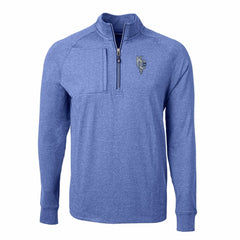 Kansas City Royals Cutter & Buck Adapt Eco Knit Heather Quarter-Zip Pullover Top - MLB