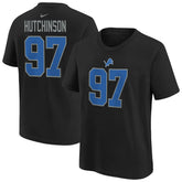 Aidan Hutchinson Detroit Lions Player Name & Number T-Shirt Black | Nike for Sale
