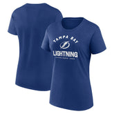 Tampa Bay Lightning Logo Athletic Women's Unrivaled T-Shirt - Blue - NHL