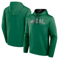 Dallas Stars Logo Athletic Head Start Pullover Hoodie - Kelly Green - NHL