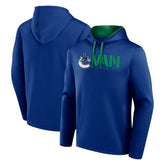 Vancouver Canucks Logo Athletic Head Start Pullover Hoodie - Blue - NHL