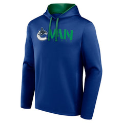 Vancouver Canucks Logo Athletic Head Start Pullover Hoodie - Blue - NHL