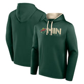 Minnesota Wild Logo Athletic Head Start Pullover Hoodie - Green - NHL