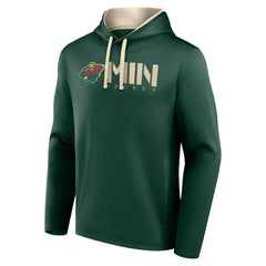 Minnesota Wild Logo Athletic Head Start Pullover Hoodie - Green - NHL