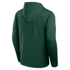 Minnesota Wild Logo Athletic Head Start Pullover Hoodie - Green - NHL