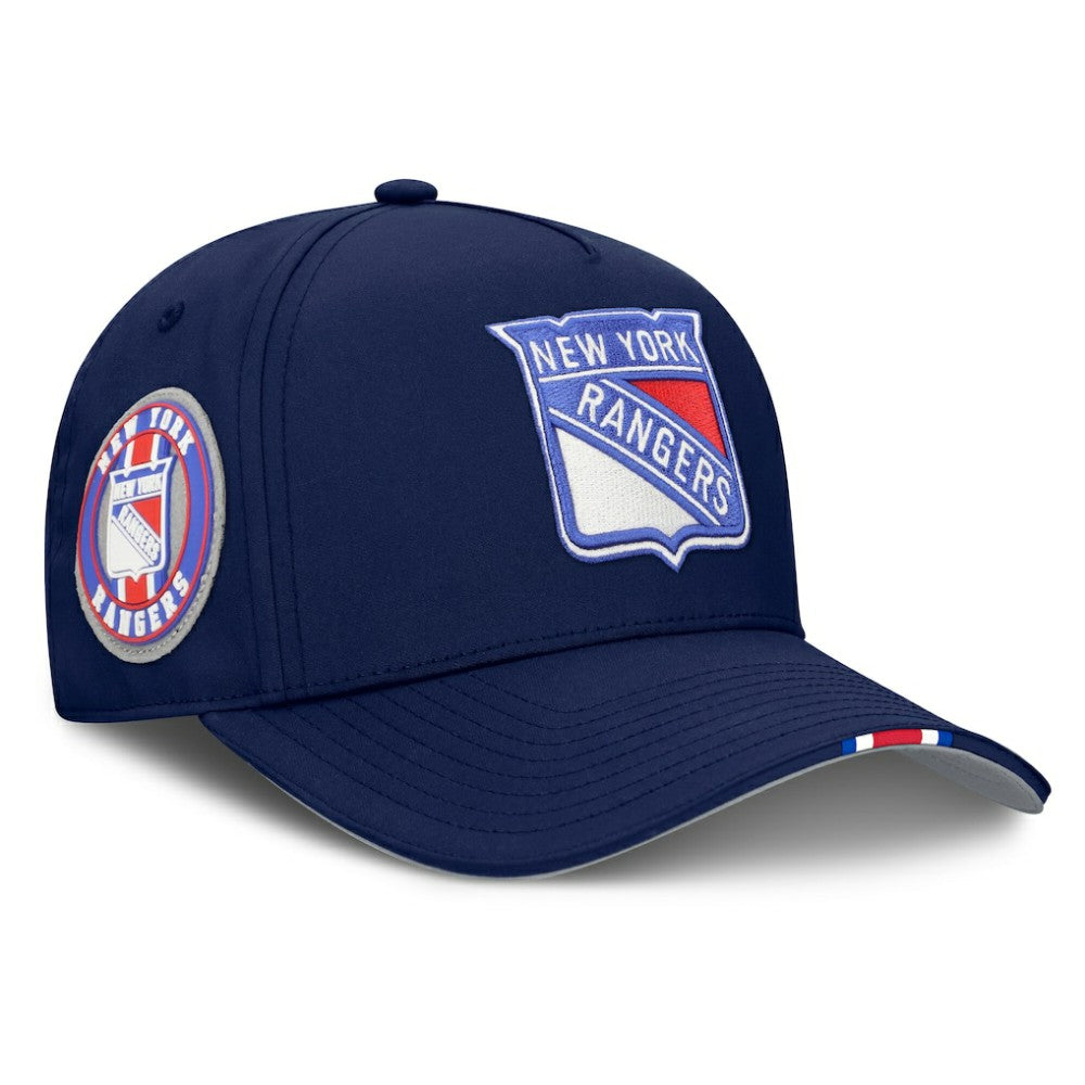 New York Rangers Fanatics 2025 NHL Draft Authentic Pro On-Stage Podium A-Frame Adjustable Hat - Navy - NHL
