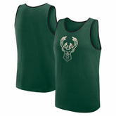 Milwaukee Bucks Logo Athletic Unmatched Success Tank Top Hunter Green - NBA