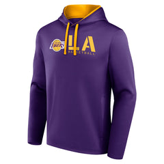 Los Angeles Lakers Logo Athletic Head Start Pullover Hoodie Purple - NBA