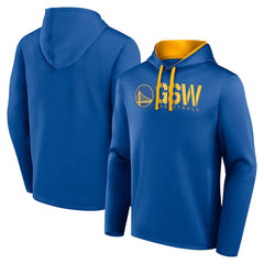 Golden State Warriors Logo Athletic Head Start Pullover Hoodie Royal - NBA