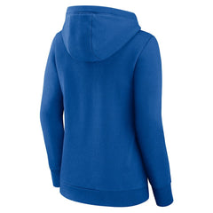 Philadelphia 76ers Logo Athletic Women's Triumphant V-Neck Pullover Hoodie Royal - NBA