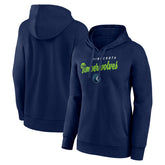 Minnesota Timberwolves Logo Athletic Women's Triumphant V-Neck Pullover Hoodie Navy - NBA