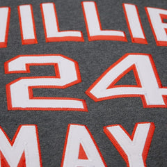 Willie Mays San Francisco Giants Mitchell & Ness Legends Collection Vintage Logo Name & Number Fleece Pullover Sweatshirt - MLB