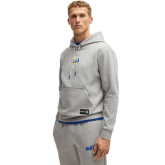 Los Angeles Rams Hugo Boss Unisex Woodson Tri-Blend Hoodie Heather Gray | NFL