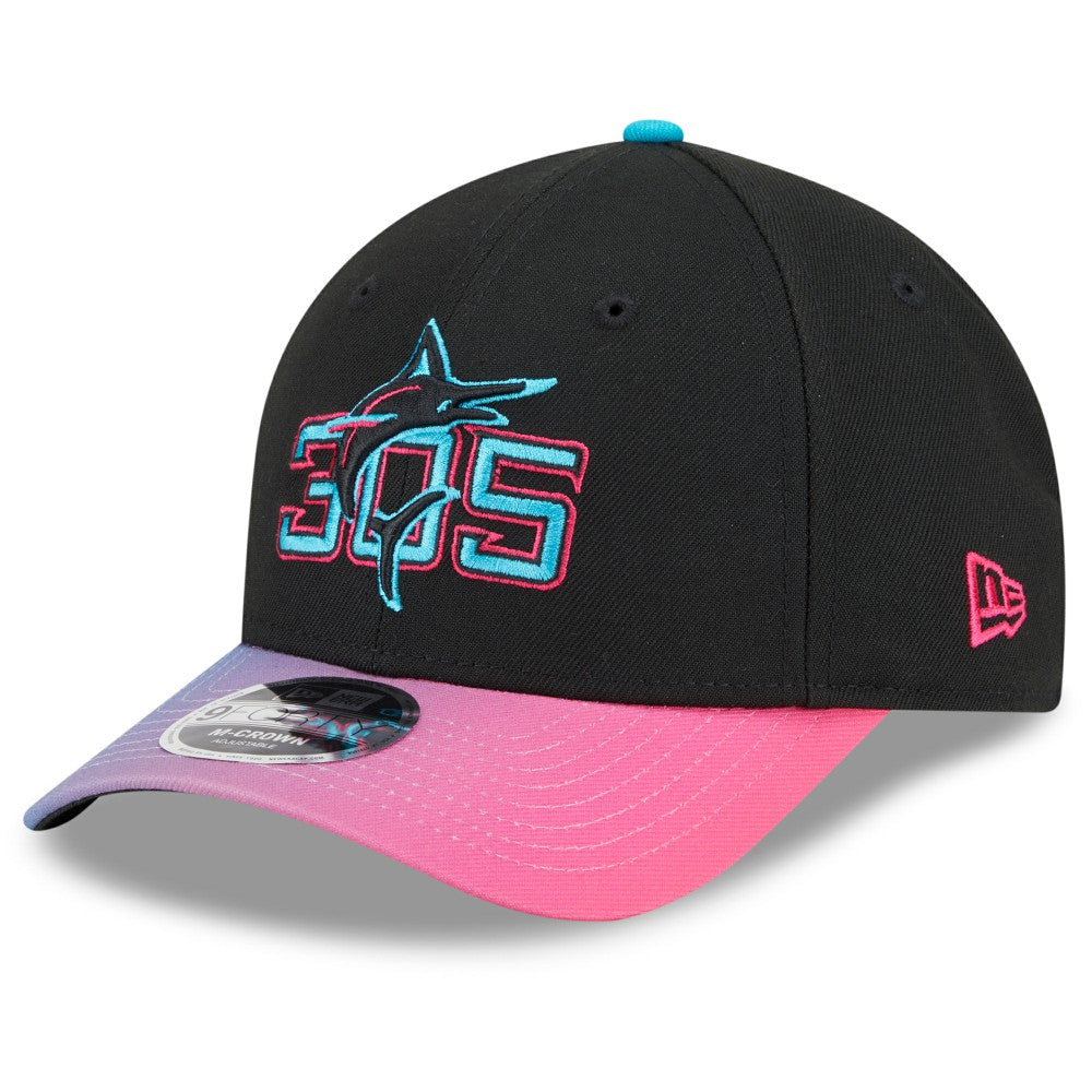 Miami Marlins New Era 2025 City Connect 9FORTY M-Crown Adjustable Hat - MLB