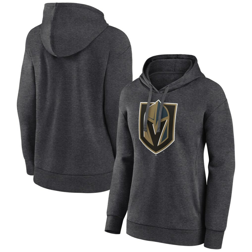 Vegas Golden Knights Women's Primary Logo Pullover Hoodie - Charcoal - NHL