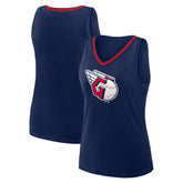 Cleveland Guardians Logo Athletic Women's Stellar Win V-Neck Tank Top - MLB