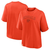 Cincinnati Bengals Women's Glory Arch Boxy T-Shirt Orange | Nike for Sale