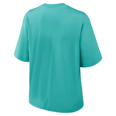 Miami Dolphins Women's Glory Arch Boxy T-Shirt Aqua | Nike for Sale