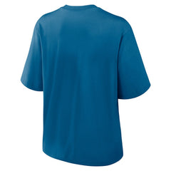 New England Patriots Women's Glory Arch Boxy T-Shirt Blue | Nike for Sale