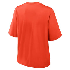 Chicago Bears Women's Glory Arch Boxy T-Shirt Orange | Nike for Sale