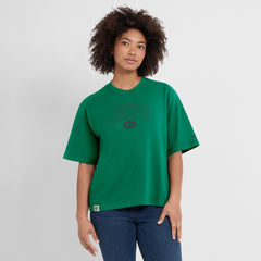 New York Jets Women's Glory Arch Boxy T-Shirt Green | Nike for Sale