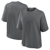 New Orleans Saints Women's Glory Arch Boxy T-Shirt Charcoal | Nike for Sale