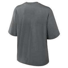 New Orleans Saints Women's Glory Arch Boxy T-Shirt Charcoal | Nike for Sale