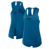 Seattle Seahawks Women's Glory Open-Back Crisscross Dri-FIT Tank Top College Navy | Nike for Sale