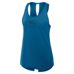 Denver Broncos Women's Glory Open-Back Crisscross Dri-FIT Tank Top Turquoise | Nike for Sale