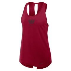 Washington Commanders Women's Glory Open-Back Crisscross Dri-FIT Tank Top Burgundy | Nike for Sale