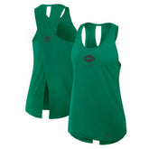 New York Jets Women's Glory Open-Back Crisscross Dri-FIT Tank Top Green | Nike for Sale