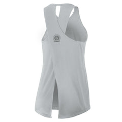 Detroit Lions Women's Glory Open-Back Crisscross Dri-FIT Tank Top Gray | Nike for Sale