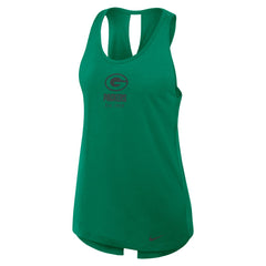 Green Bay Packers Women's Glory Open-Back Crisscross Dri-FIT Tank Top Green | Nike for Sale