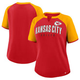 Kansas City Chiefs Women's Height Advantage T-Shirt Red/Gold | Fanatics