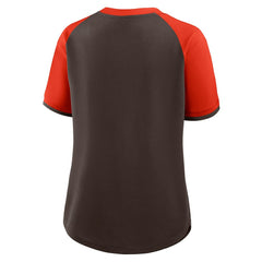 Cleveland Browns Women's Height Advantage T-Shirt Brown/Orange | Fanatics