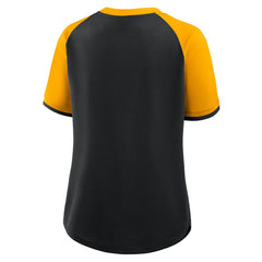Pittsburgh Steelers Women's Height Advantage T-Shirt Black/Gold | Fanatics