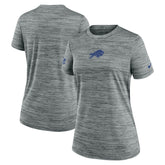 Buffalo Bills Women's Sideline Velocity Dri-FIT T-Shirt Gray | Nike for Sale