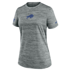 Buffalo Bills Women's Sideline Velocity Dri-FIT T-Shirt Gray | Nike for Sale
