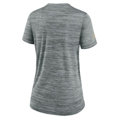 New Orleans Saints Women's Sideline Velocity Dri-FIT T-Shirt Gray | Nike for Sale