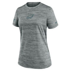 Philadelphia Eagles Women's Sideline Velocity Dri-FIT T-Shirt Gray | Nike for Sale