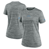 Los Angeles Chargers Women's Sideline Velocity Dri-FIT T-Shirt Gray | Nike for Sale