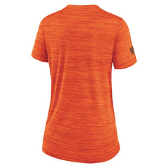 Cleveland Browns Women's Sideline Velocity Dri-FIT T-Shirt Orange | Nike for Sale