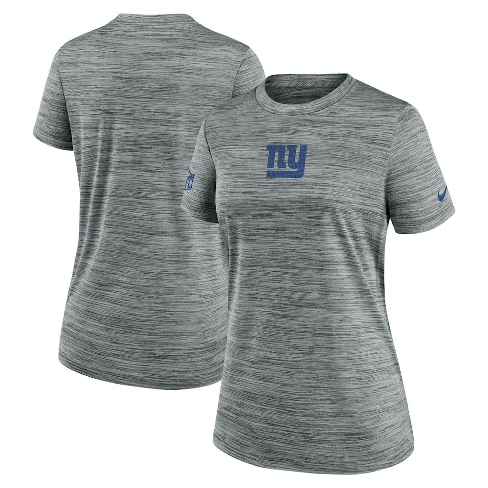 New York Giants Women's Sideline Velocity Dri-FIT T-Shirt Gray | Nike for Sale