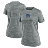 New York Giants Women's Sideline Velocity Dri-FIT T-Shirt Gray | Nike for Sale